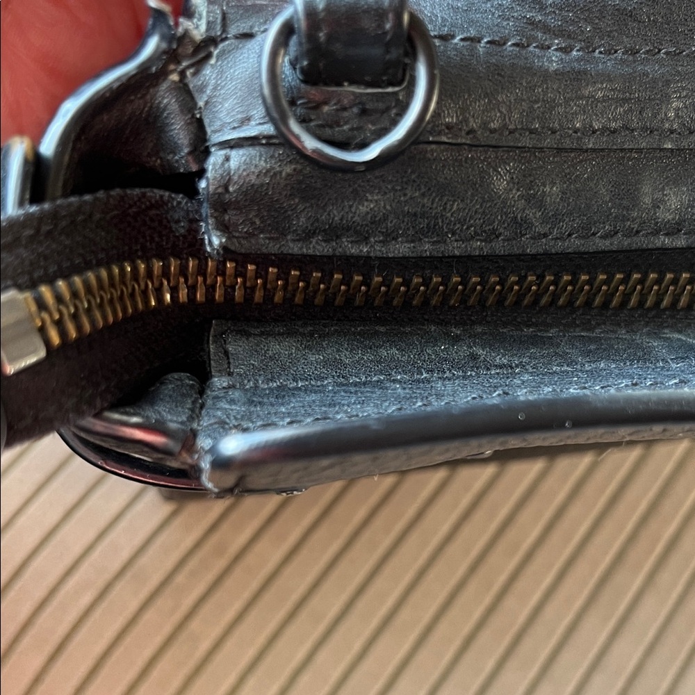 Coach - Black Pebbled Leather Crossbody Bag - Picture 6 of 10